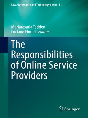 cover image of The Responsibilities of Online Service Providers
